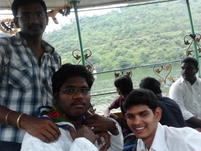 Srisailam trip — Krishna river / dam view