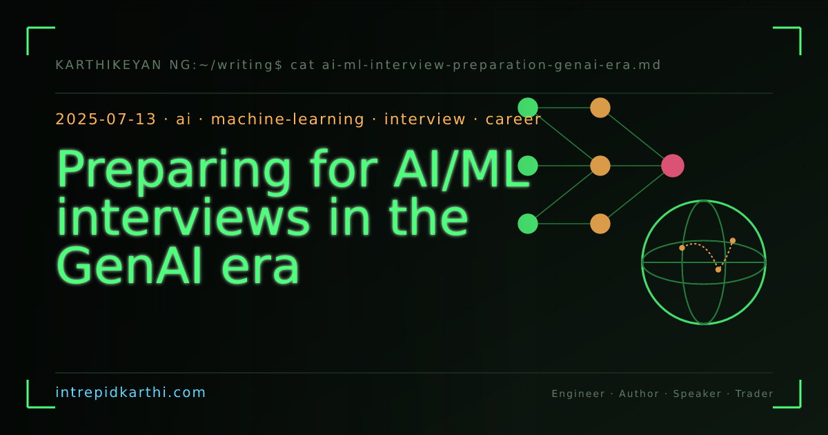 Preparing for AI/ML interviews in the GenAI era — banner