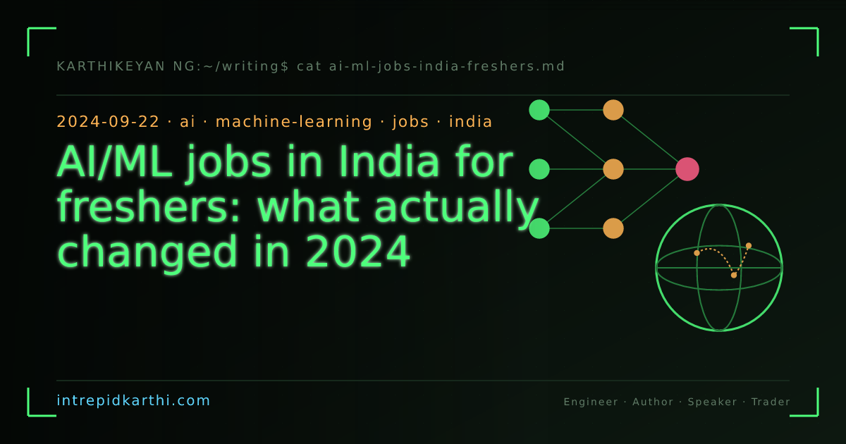 AI/ML jobs in India for freshers: what actually changed in 2024 — banner