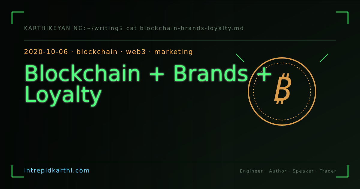 Blockchain + Brands + Loyalty — banner