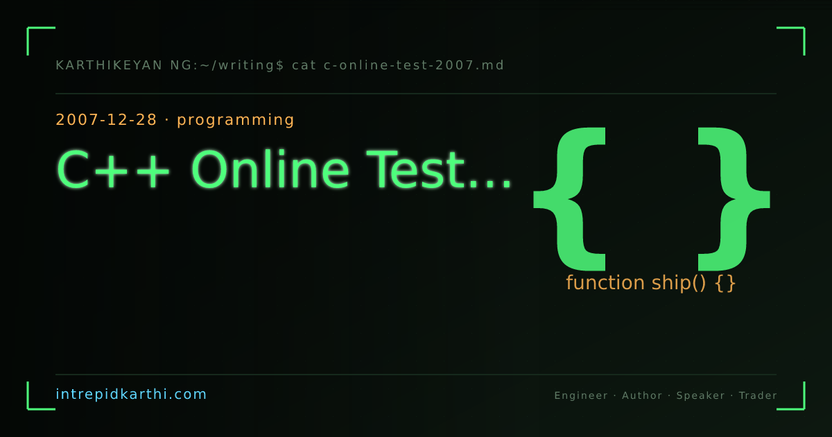 C++ Online Test… — banner