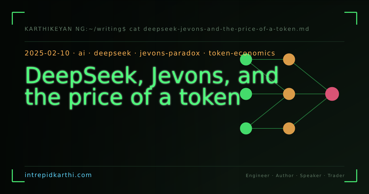 DeepSeek, Jevons, and the price of a token — banner