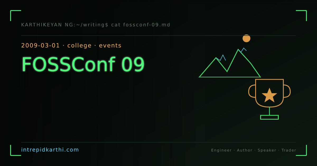FOSSConf 09 — banner