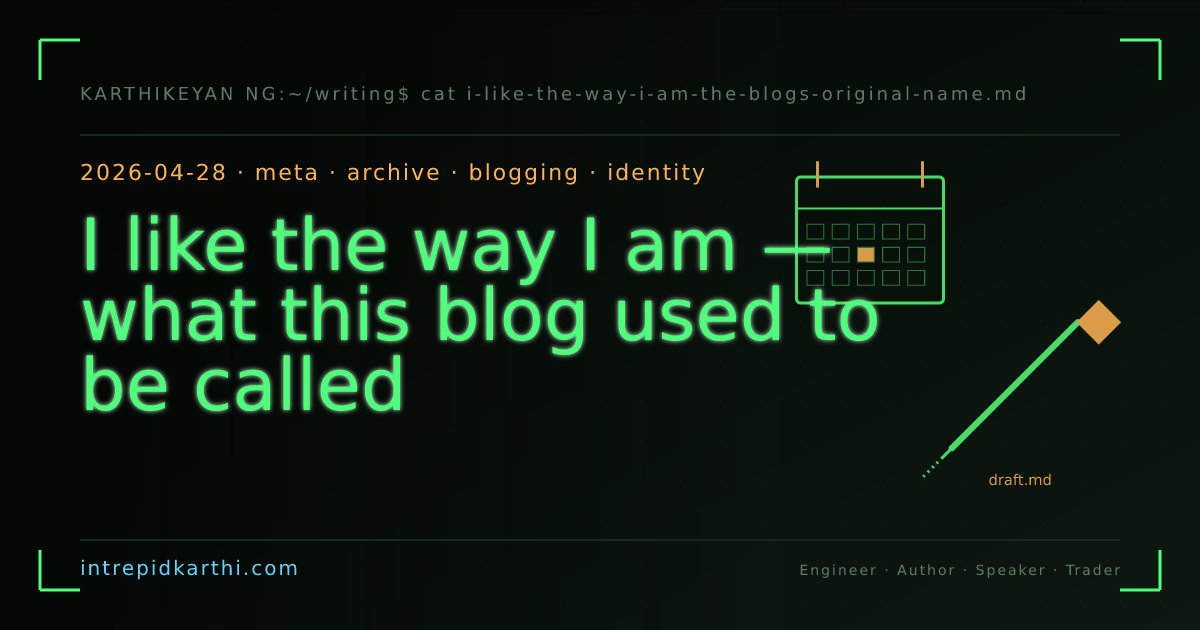 I like the way I am — what this blog used to be called — banner