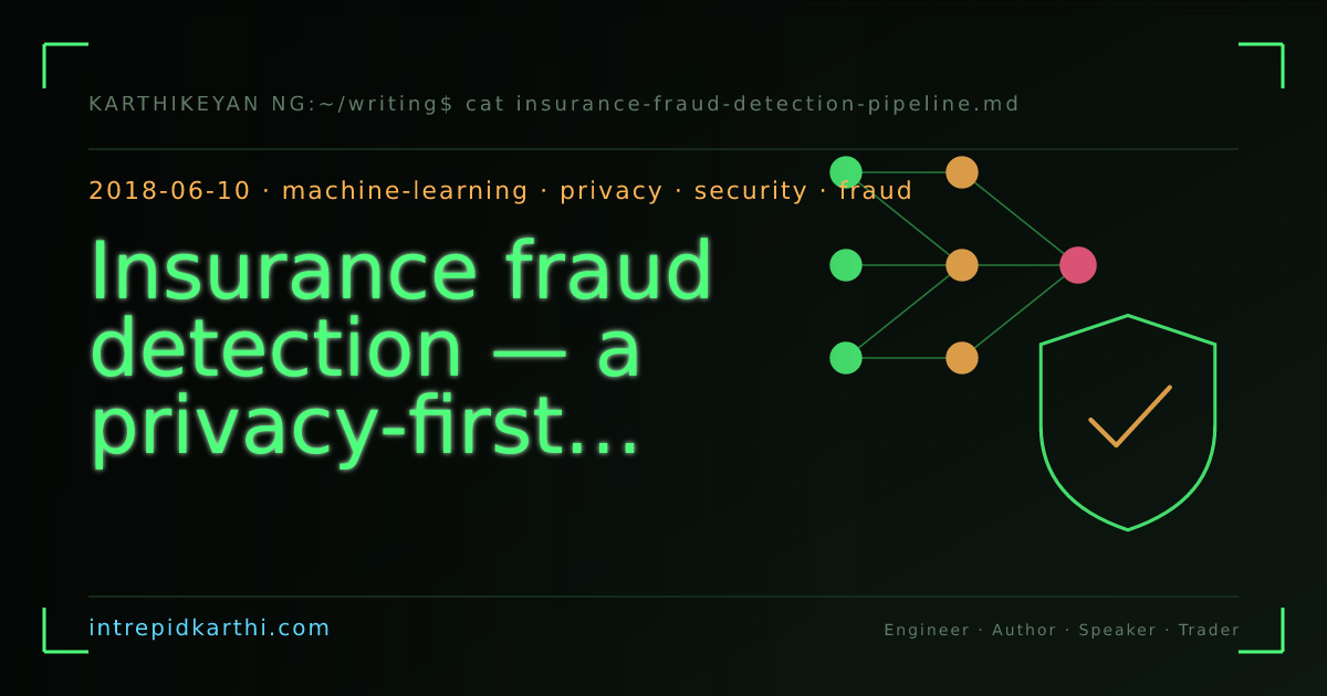 Insurance fraud detection — a privacy-first ML pipeline — banner