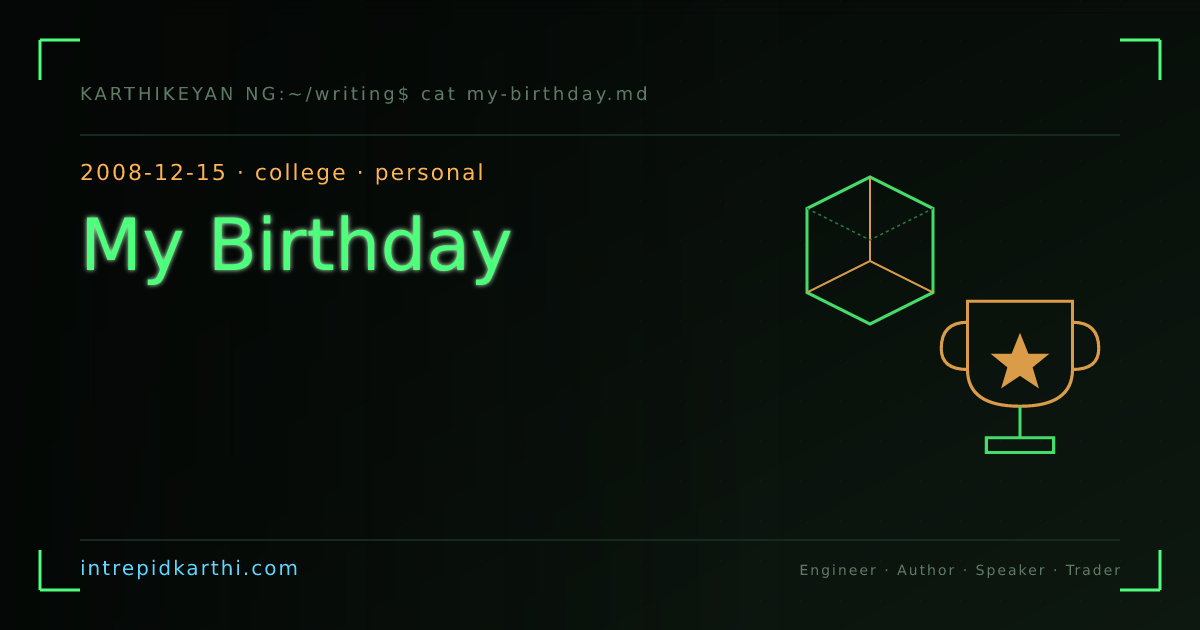 My Birthday — banner