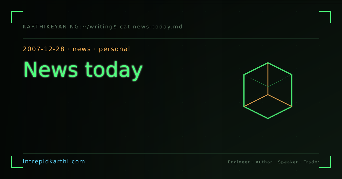 News today — banner
