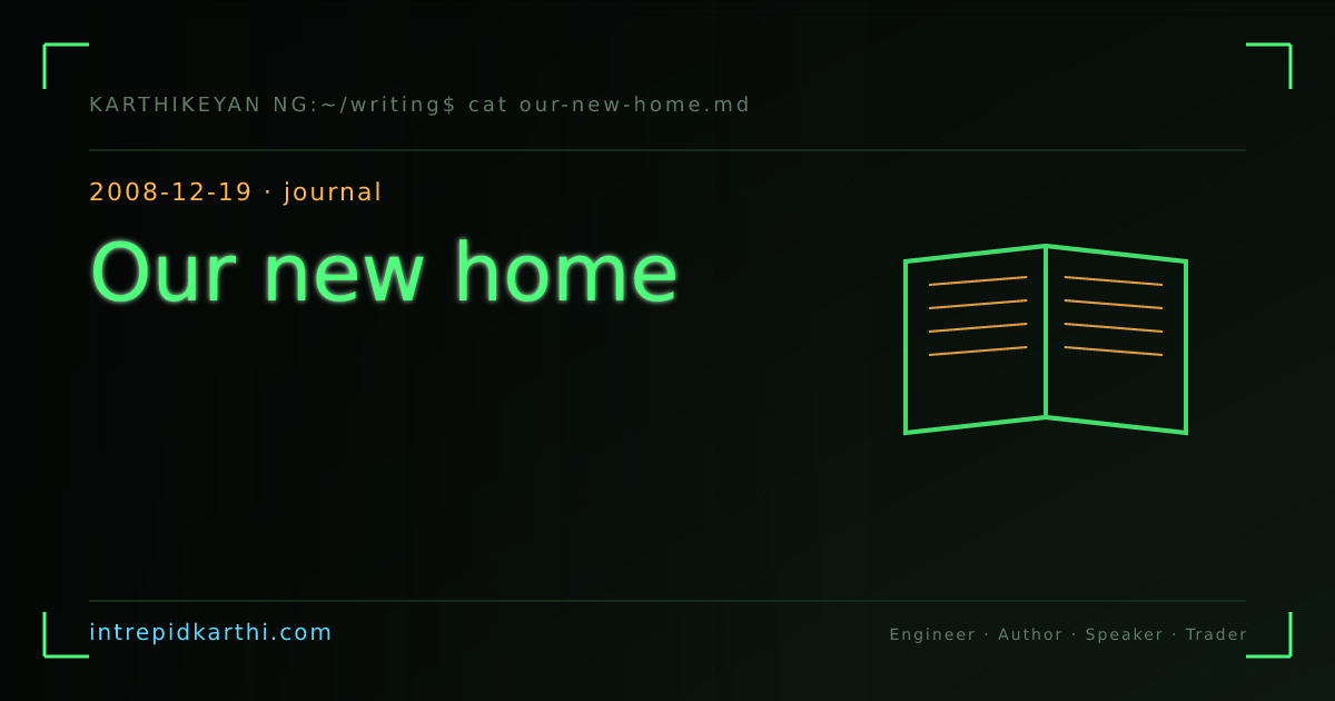 Our new home — banner