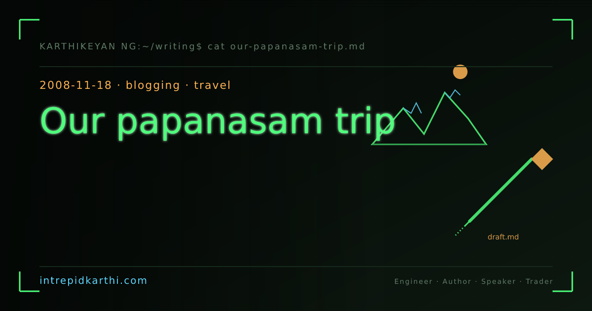 Our papanasam trip — banner