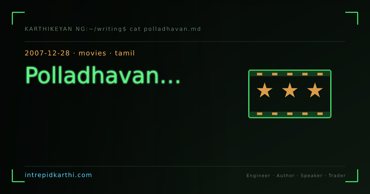 Polladhavan… — banner