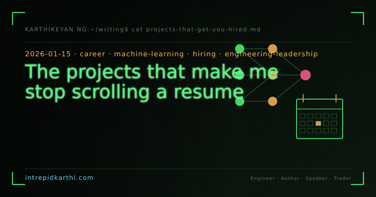 The projects that make me stop scrolling a resume — banner
