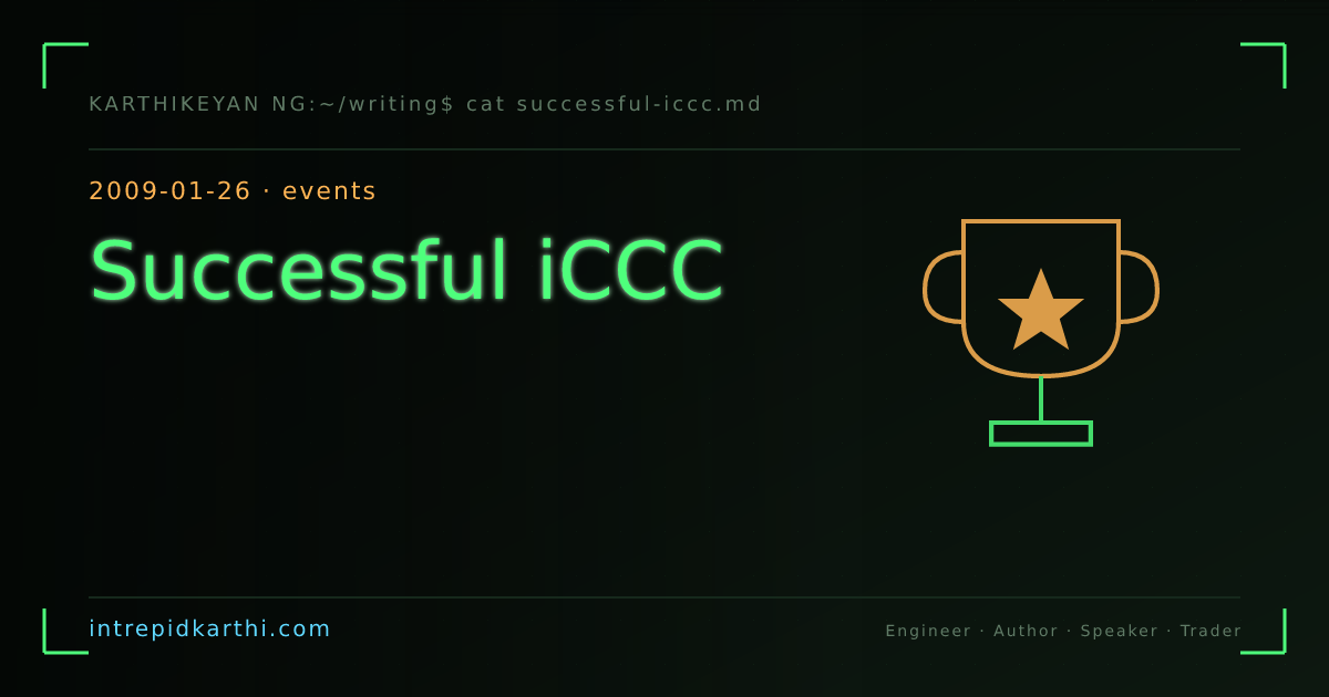 Successful iCCC — banner