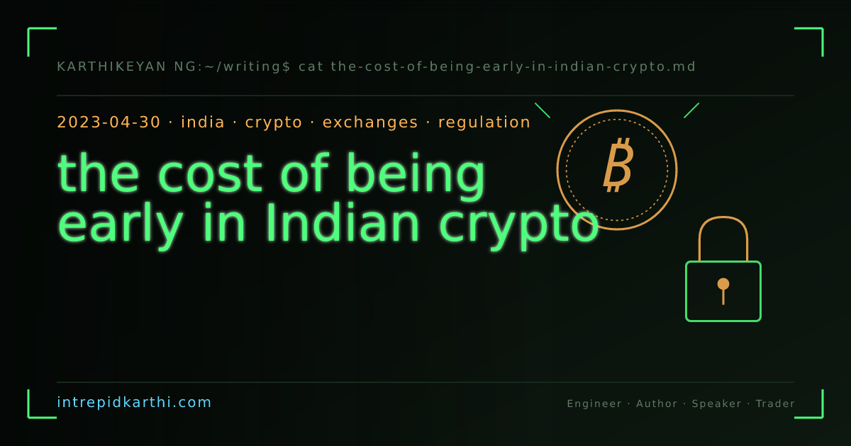 the cost of being early in Indian crypto — banner