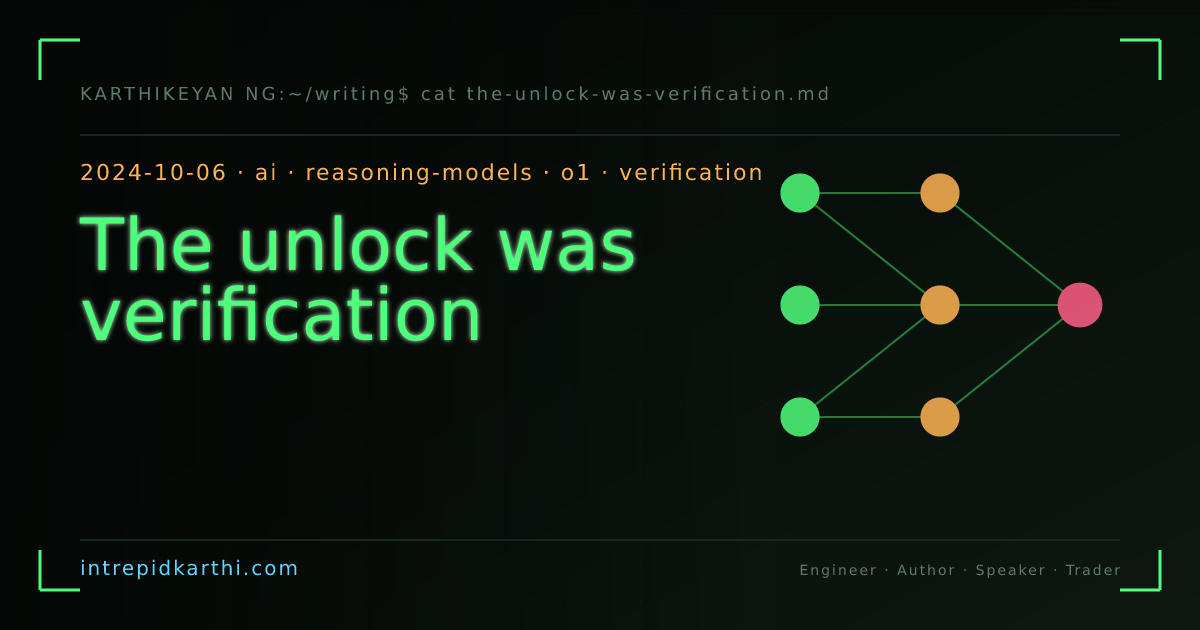 The unlock was verification — banner