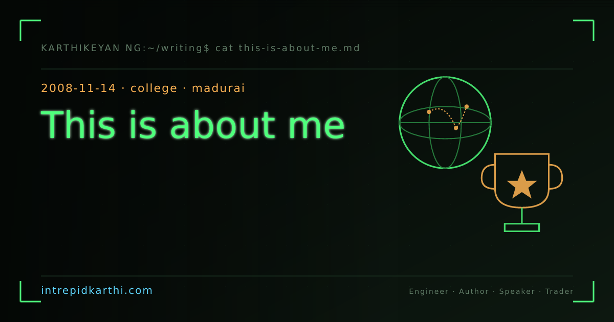 This is about me — banner
