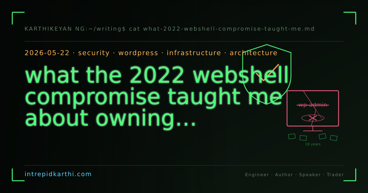 what the 2022 webshell compromise taught me about owning my archive — banner