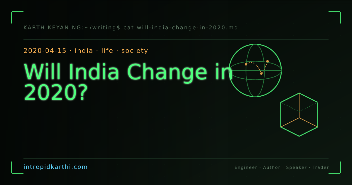 Will India Change in 2020? — banner