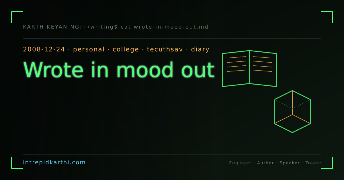 Wrote in mood out — banner